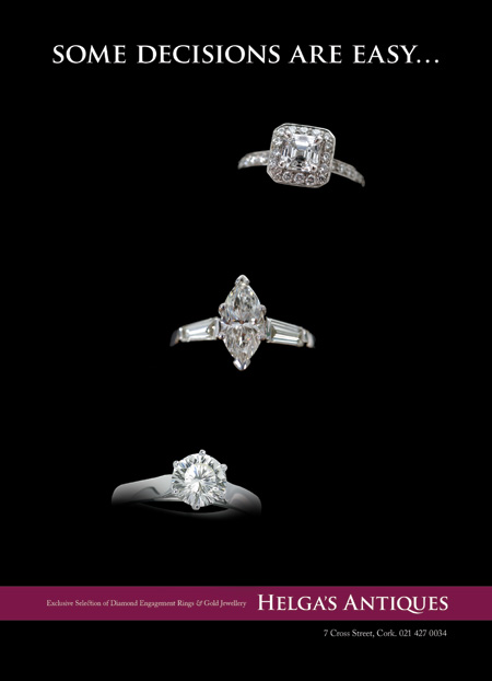Helgas Antiques Wedding Adverisement